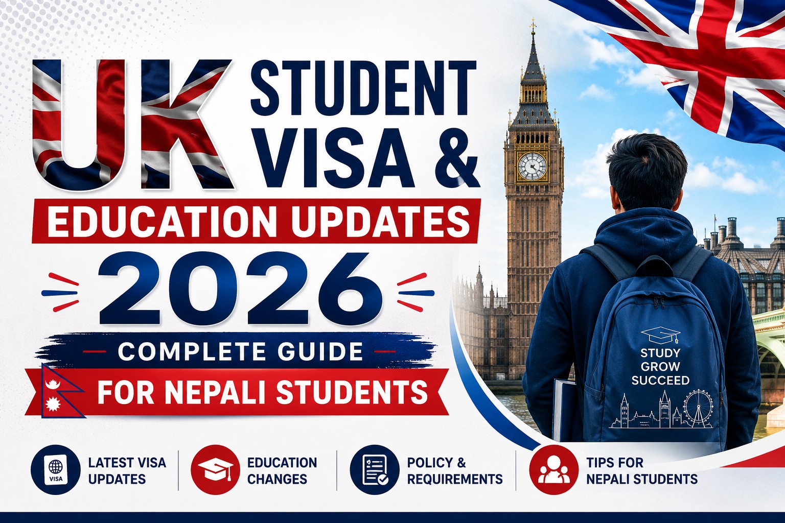 UK Student Visa 2026 Nepal - RAG Rules & Complete Guide for Nepali Students