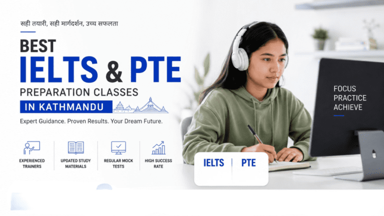 Best IELTS, PTE and TOEFL class in Kathmandu